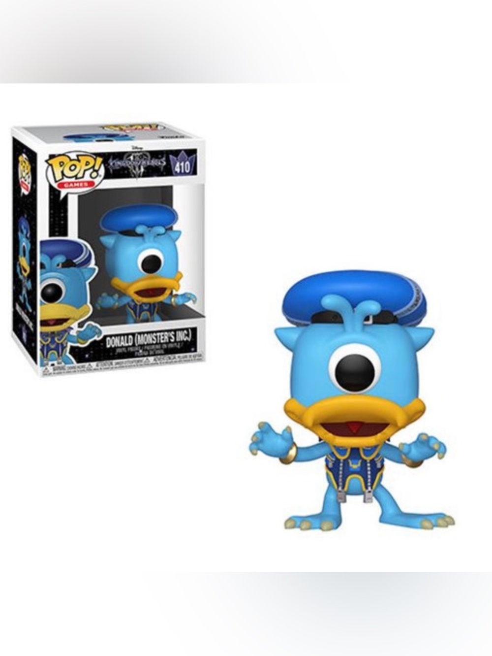 Funko Pop Disney Kingdom Hearts Donald Duck Monsters Inc #410 Vinyl Figure